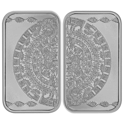 Aztec Sun Stone 1oz Silver Bar