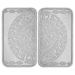 Aztec Sun Stone 5oz Silver Bar