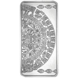 Aztec Sun Stone 10oz Silver Bar