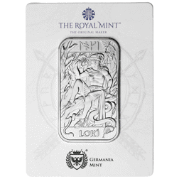 Pre-Owned The Royal Mint Norse Gods: Loki 1oz Silver Bar