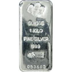 Pre-Owned PAMP 1kg Silver Cast Bar