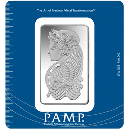 Pre-Owned PAMP Suisse Fortuna 100g Silver Bar - Certificated