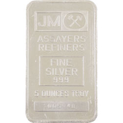 Pre-Owned Johnson Matthey 5oz Silver Bar