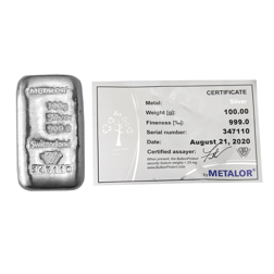 Metalor 100g Silver Bar Starter Kit
