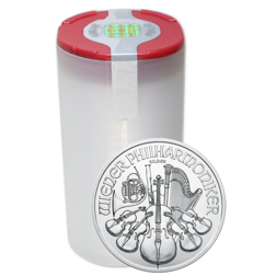 2023 Austrian Philharmonic 1oz Silver Coin - Full Tube of 20 Coins