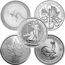 2023 Most Popular 1oz Silver Coin Collection - 5 Coins