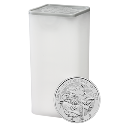 2023 UK Merlin Myths and Legends 1oz Silver Coin - Full Tube of 25 Coins