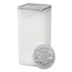 2023 UK Royal Arms 1oz Silver Coin - Full Tube of 25 Coins