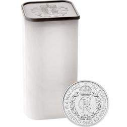 2023 UK King Charles III Coronation 1oz Silver Coin - Full Tube of 25