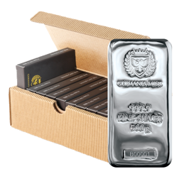 Germania Mint 500g Cast Silver 10-Bar Bundle