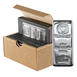 Germania Mint 1kg Cast Silver 5-Bar Bundle