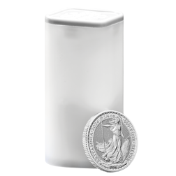 2024 UK Britannia 1/4oz Silver Coin - Full Tube of 19 Coins