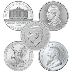 2025 Most Popular 1oz Silver Coin Collection (5 Coins)