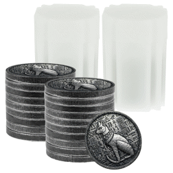Monarch Egyptian Cat Goddess Bastet 1/2oz Silver Round - Bundle of 20 Coins