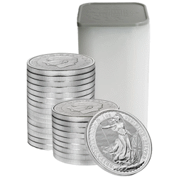2026 UK Britannia 1oz Silver Coin - Full Tube of 25 Coins