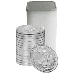 2026 UK Britannia 1/10oz Silver Coin - Full Tube of 16 Coins