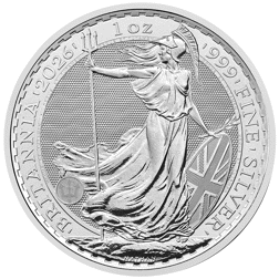 2026 UK Britannia 1oz Silver Coin - Tube of 10 Coins