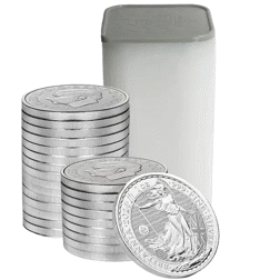 2026 UK Britannia 'International Hong Kong Privy' 1oz Silver Coin - Tube of 25 Coins