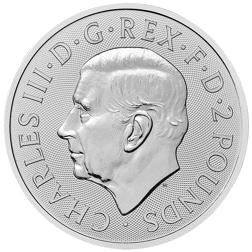 2026 UK St George and the Dragon 1oz Silver Coin - Full Tube of 25 Coins
