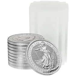 2027 UK Britannia 30th Anniversary 1oz Silver Coin - Tube of 10 Coins