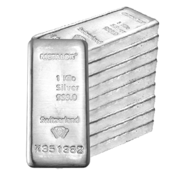 Metalor 1kg Silver 10 Bar Bundle