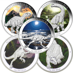 Pre-Owned Age of the Dinosaurs 5 Coin Collection - VAT Free