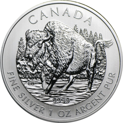 Pre-Owned 2013 Canadian Bison 1oz Silver Coin - VAT Free