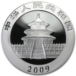 Pre-Owned 2009 Chinese Panda 1oz Silver Coin - VAT Free