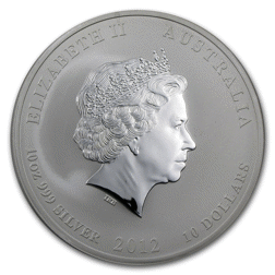 オブライアン12年 希少 Sell Pre-Owned 2012 Australian Lunar Dragon 10oz Silver Coin