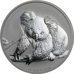 Pre-Owned 2010 Australian Koala 1oz Silver Coin - VAT Free