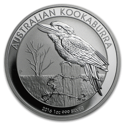 Pre-Owned 2016 Australian Kookaburra 1oz Silver Coin - VAT Free