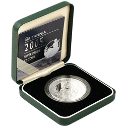 Pre-Owned 2005 UK Britannia £2 1oz Silver Proof Coin - VAT Free