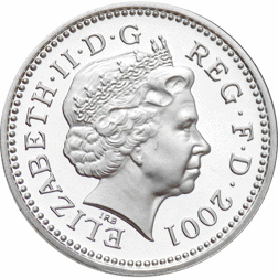 Pre-Owned 2001 UK £1 Proof Silver Coin - VAT Free