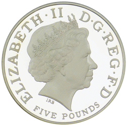 Pre-Owned 2006 UK Queen Elizabeth's 80th Birthday Piedfort Proof Silver Crown - VAT Free