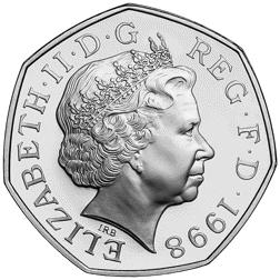 Pre-Owned 1998 UK NHS 50p Silver Proof Coin - VAT Free