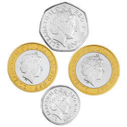 Pre-Owned 2005 Piedfort Proof Silver 4-Coin Collection - VAT Free