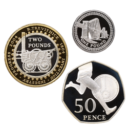 Pre-Owned 2004 UK Piedfort Proof Silver 3-Coin Collection - VAT Free