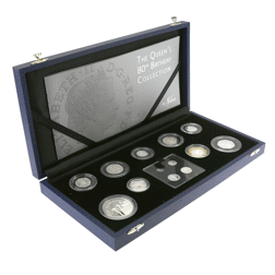 Pre-Owned 2006 Queen Elizabeth II's 80th Birthday Proof Silver 13-Coin Collection - VAT Free