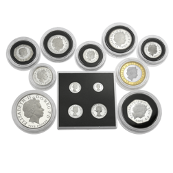 Pre-Owned 2006 Queen Elizabeth II's 80th Birthday Proof Silver 13-Coin Collection - VAT Free