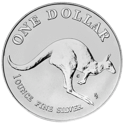 Pre-Owned 1993 Australian Kangaroo 1 Dollar 1oz Silver Coin - VAT Free