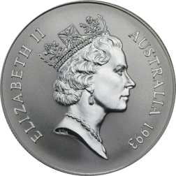 Pre-Owned 1993 Australian Kangaroo 1 Dollar 1oz Silver Coin - VAT Free