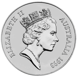 Pre-Owned 1993 Australian Kangaroo 1 Dollar 1oz Silver Coin - VAT Free