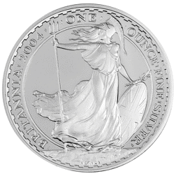 Pre-Owned 2004 UK Britannia £2 1oz Proof Silver Coin - VAT Free