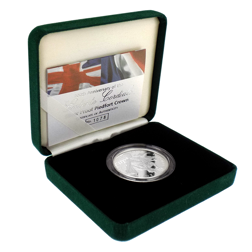 Pre-Owned 2004 UK Entente Cordiale Silver Proof Piedfort Crown - VAT Free