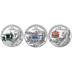Pre-Owned 2002 Channel Islands Duke of Wellington Proof Silver 3-Coin Set - VAT Free
