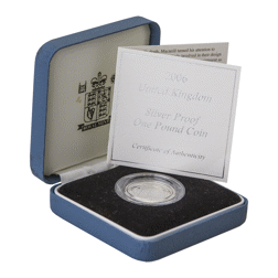 Pre-Owned 2006 UK £1 Proof Silver Coin - VAT Free