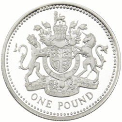Pre-Owned 2003 UK Proof Piedfort £1 Silver Coin - VAT Free