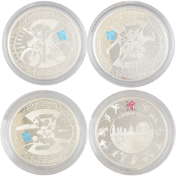 Pre-Owned 2012 UK Proof Countdown to London 2012 £5 Silver