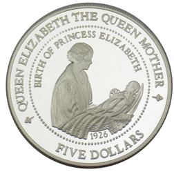 Pre-Owned 1994 New Zealand Proof Lady of the Century Silver £5 Coin - VAT Free