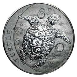 Pre-Owned 2016 Niue Hawksbill Turtle 2oz Silver Coin - VAT Free